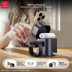 XUNDD XDCH-120 3 in 1 magnetic wireless charger