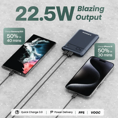 Ambrane Pocket Charge Powerbank 10000mAh 22.5w  Fast Charging