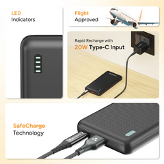 Ambrane Xtreme 10k (10000mAh Powerbank With 22.5w Boostedspeed)
