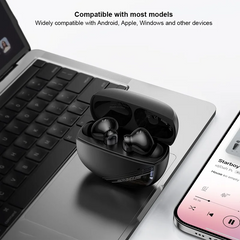 XUNDD X47 Bluetooth-compatible Earphones ANC ENC Noise Cancelling Wireless Headphones - Black