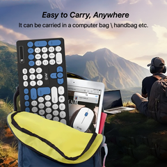 EVM WLKM-045 Wireless keyboard & Mouse Wireless Standard Desktop Keyboard Compatible with Desktop, Laptop, Mac Easy to Use,Plug and Play,Quick, Comfy Durable body