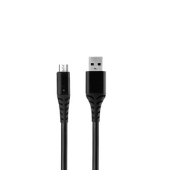 Ambrane ACM-11 Micro USB Data Cable, 3 Amp Fast Charging, 480 mbps Fast Data Transfer, 1 Meter (White/Black)
