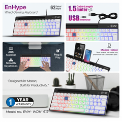 EVM EnHype Wired Keyboard WDK-612