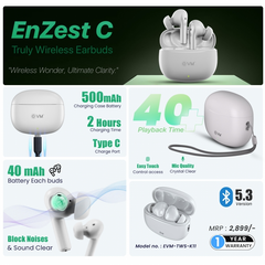 EVM EnZest C TWS-K11  True Wireless Earbuds