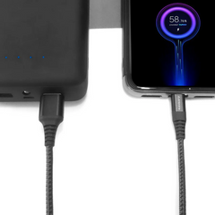 Ambrane Usb-To Type-c Braided Cable With 30W Fast Charging  1.5 meter BCT-C15