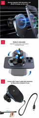 XUNDD XDCH-076 15W Wireless Charging of Car Mouted Bracket