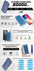 Evm Enturbo Power Bank 20000mah 22.5w Qc+pd