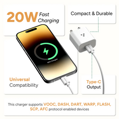 Ambrane UNI-20 WALL CHARGER 20W