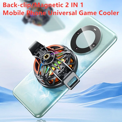 Memo CX07 Phone Cooler Cooling Fan Magnetic with Adjustable RGB Light - Frosty Phone Cooler for Gaming