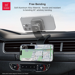 XDHO 040  FLEXIBLE MAGNATIC WIRELESS CAR CHARGER