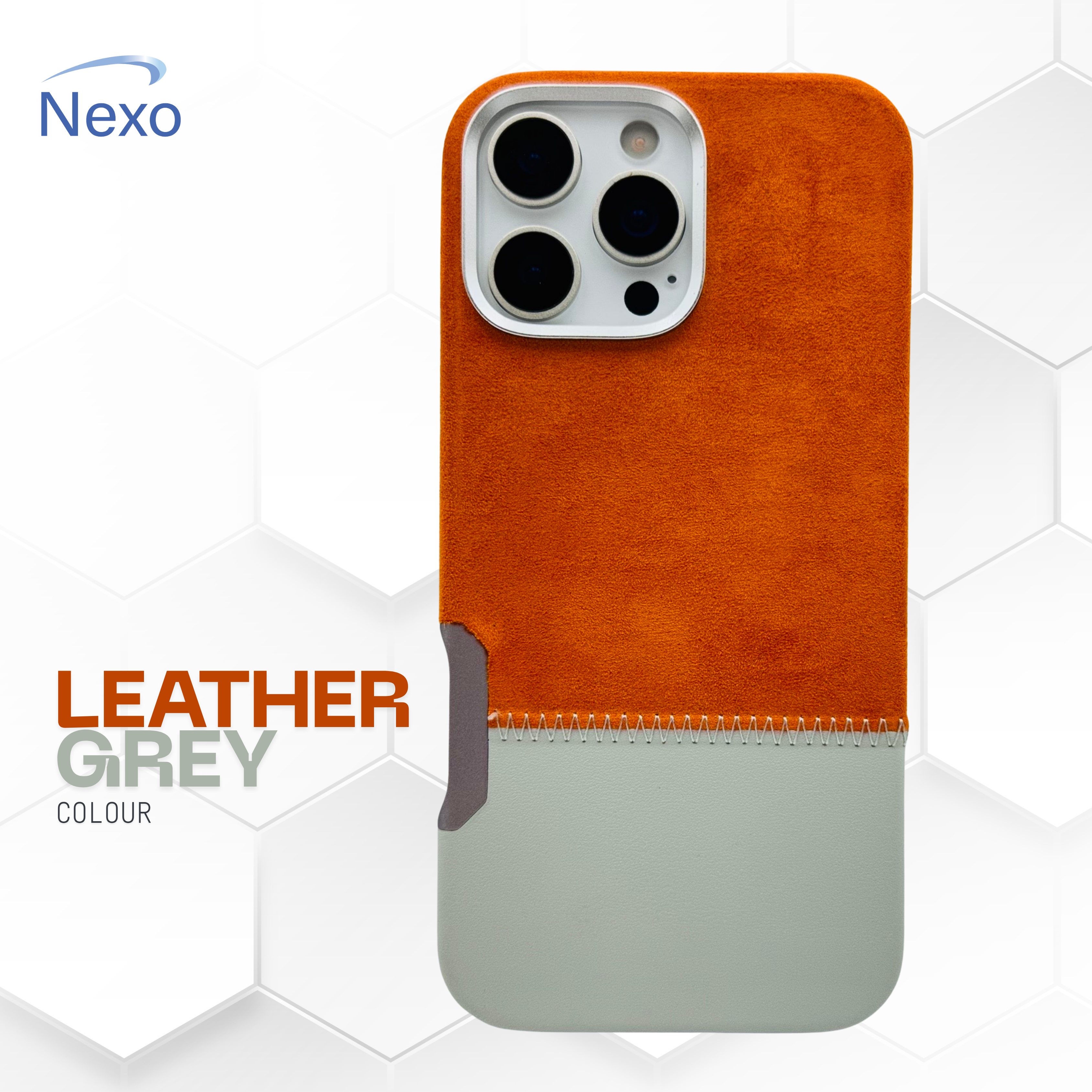 NEXO KWI-NI TWO COLOUR LEATHER CASE WITH MAG-SAFE