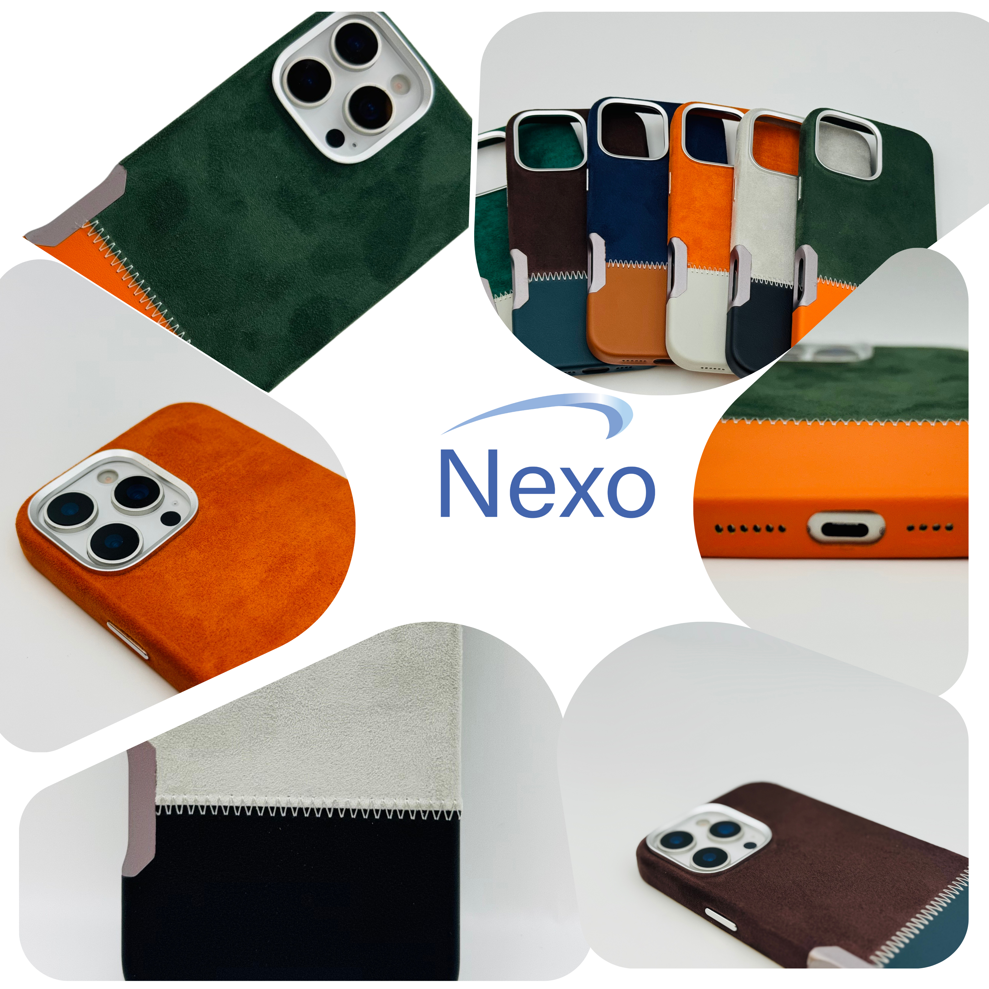 NEXO KWI-NI TWO COLOUR LEATHER CASE WITH MAG-SAFE