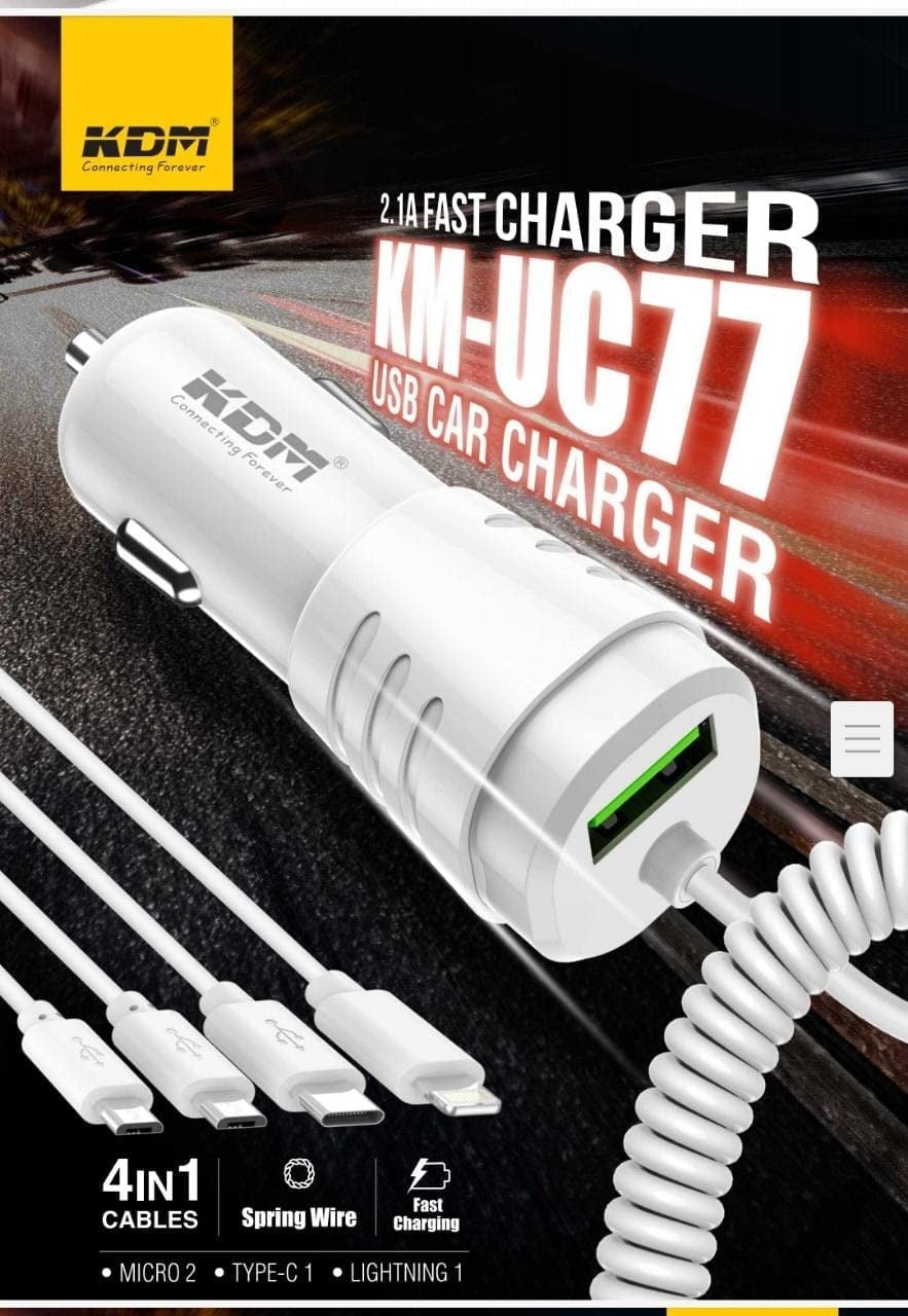 KM-UC77 5 IN 1 CAR CHARGER