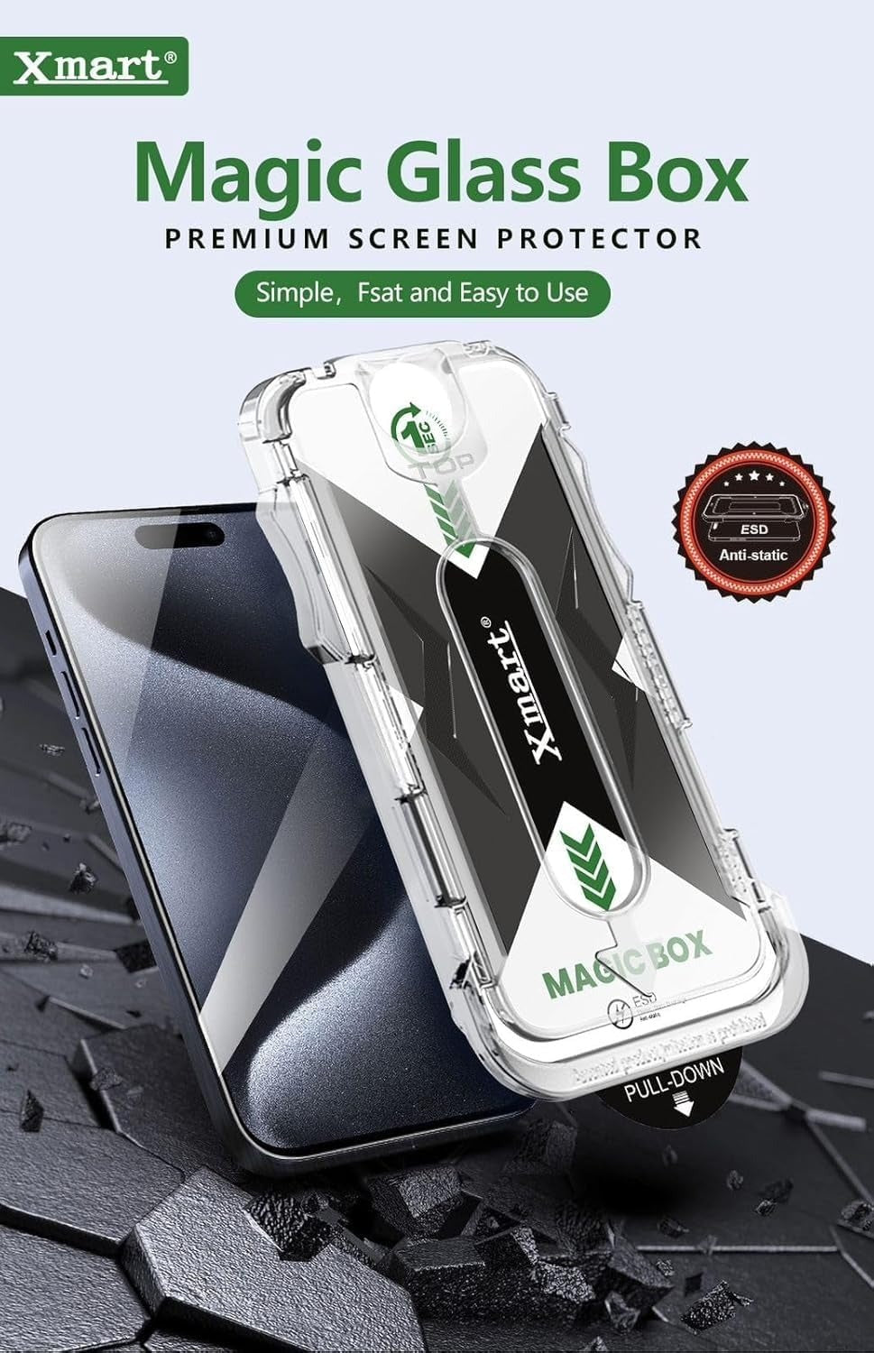 XMART IPHONE 14 PROMAX TEMPER GLASS