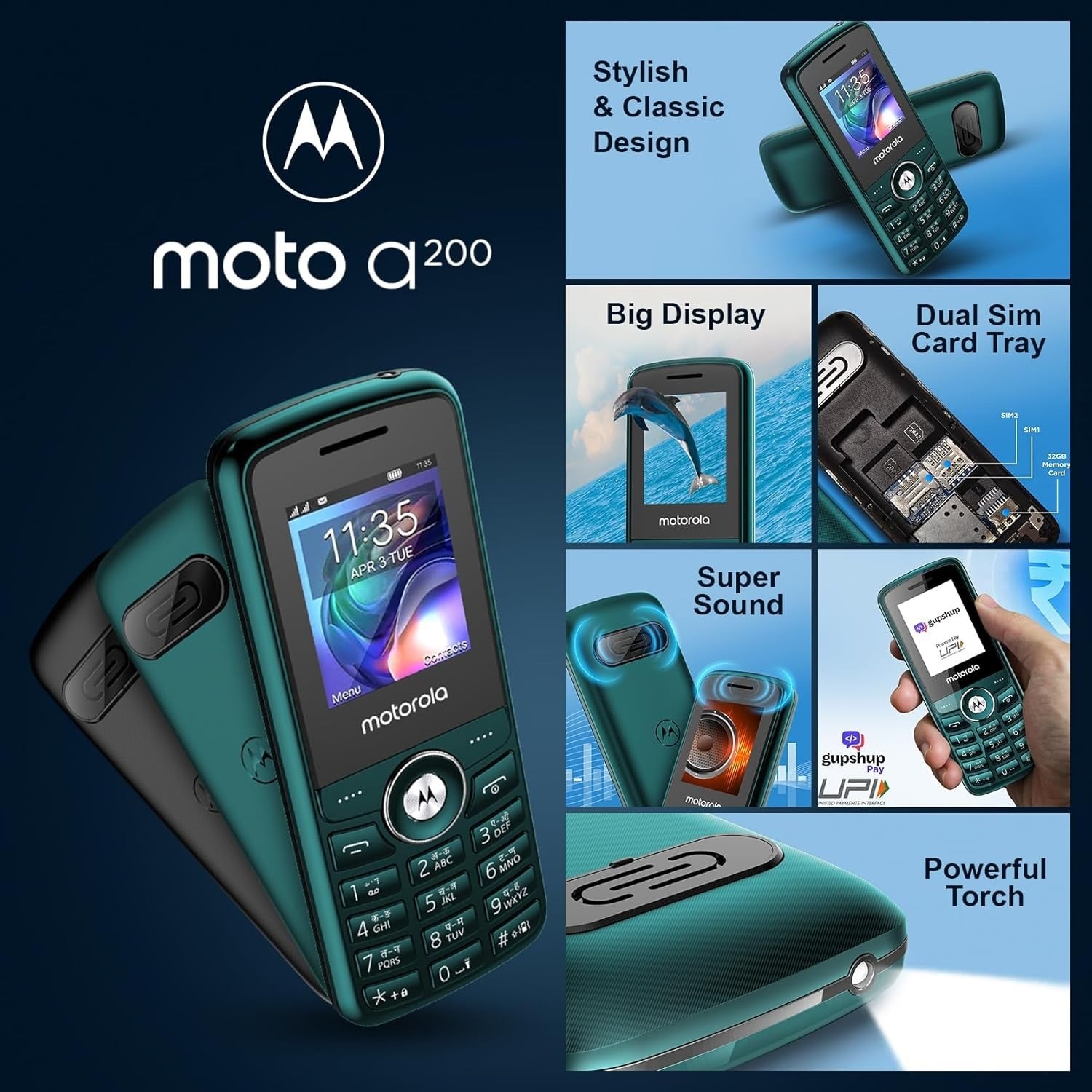 MOTOROLA A200 KEYPAD MOBILE