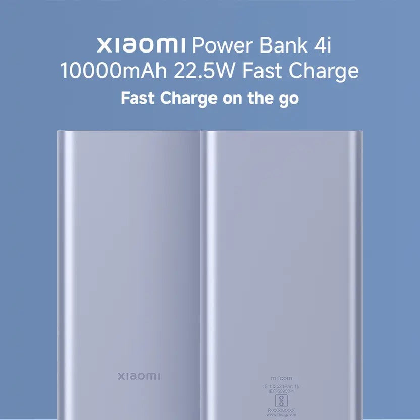 xiaomi power bank 4i 10000 mah 22.5 fast charge power bank