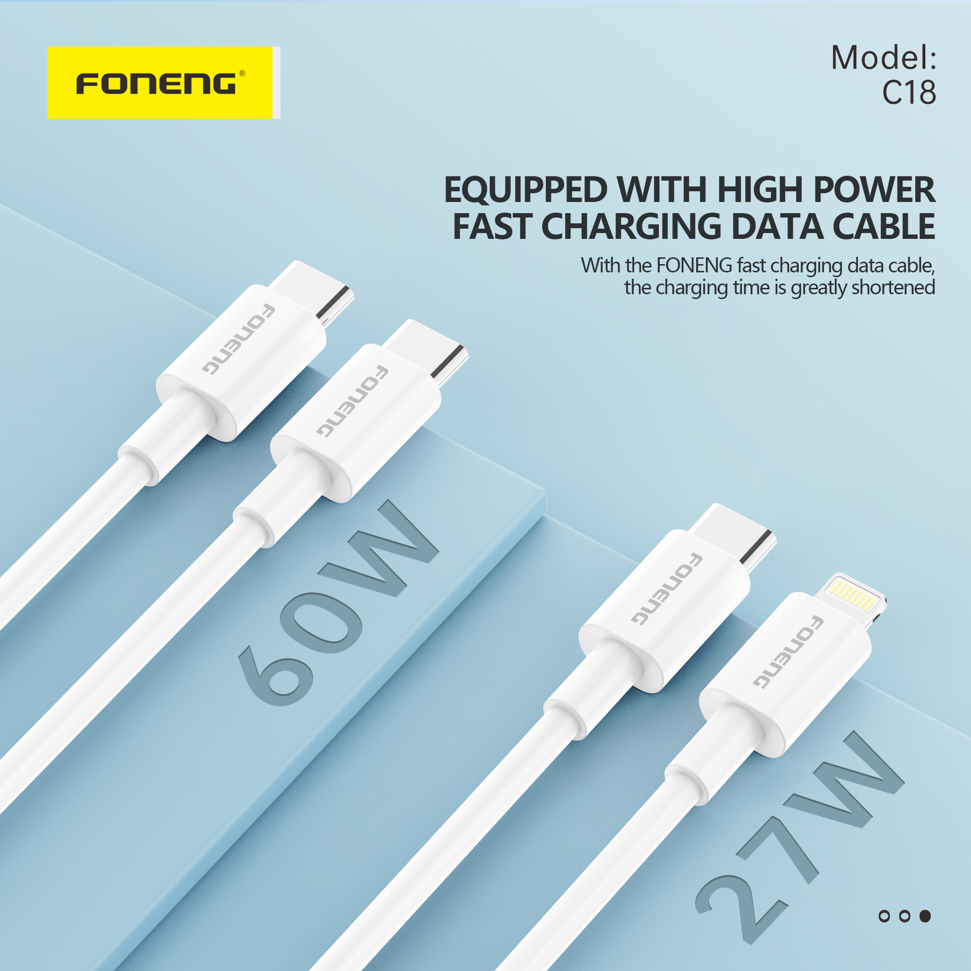 FONENG C18 A+C 2-Port Car Charger (48W)
