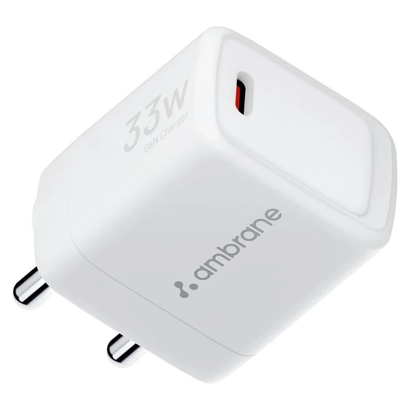 Ambrane 33W GaN Charger MacBook Charging Support Type-c Port