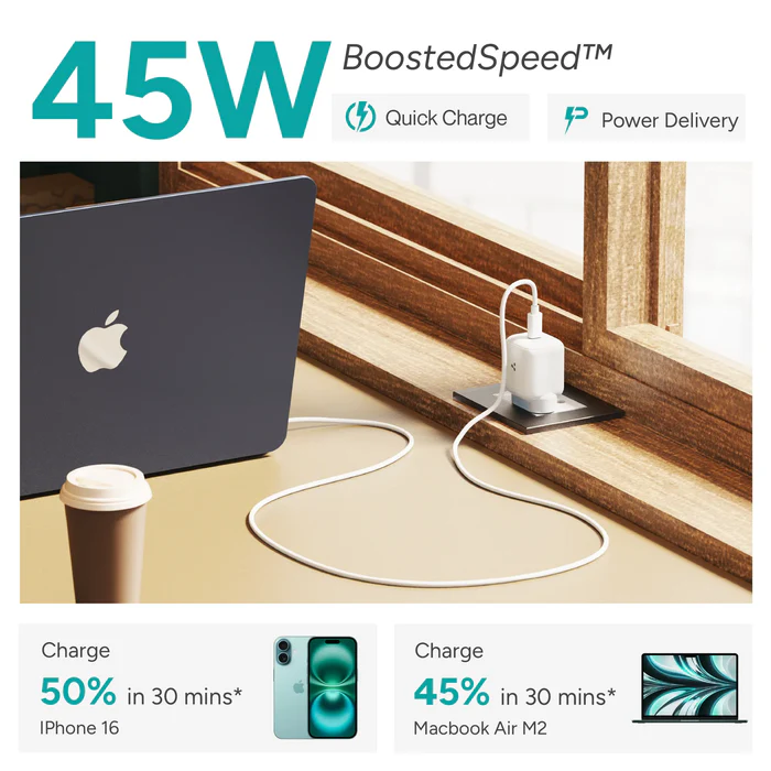 Ambrane GaN Charger 45w Charging / Charge Type-c Laptops