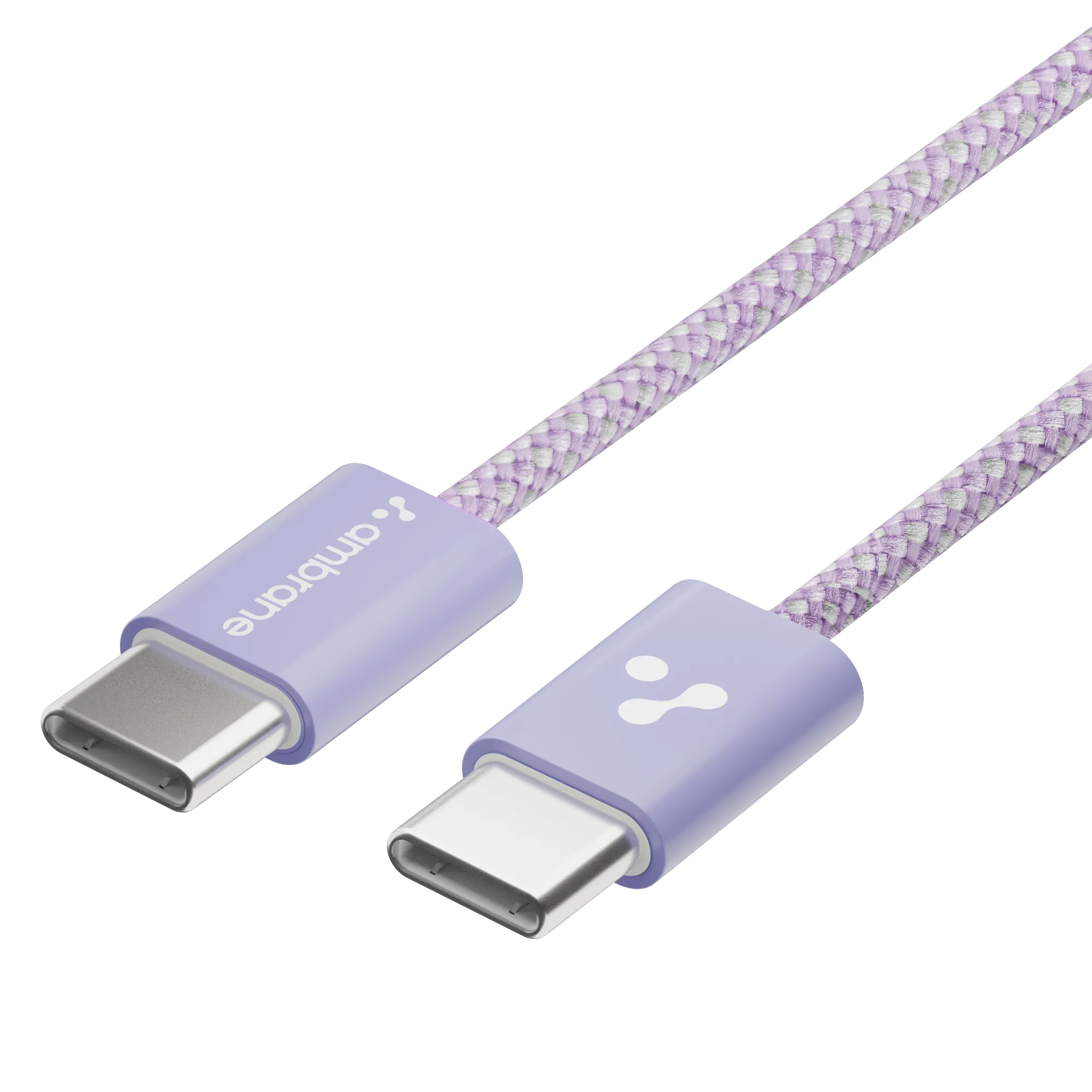 Ambrane 60W Type-C to Type-C Fast Charging Cable for Smartphones, Tablets, Laptops, iPhone 15 & other Type C devices, PD Technology, 480Mbps Data Sync, 1.2M (ABCC-60, Black/White)