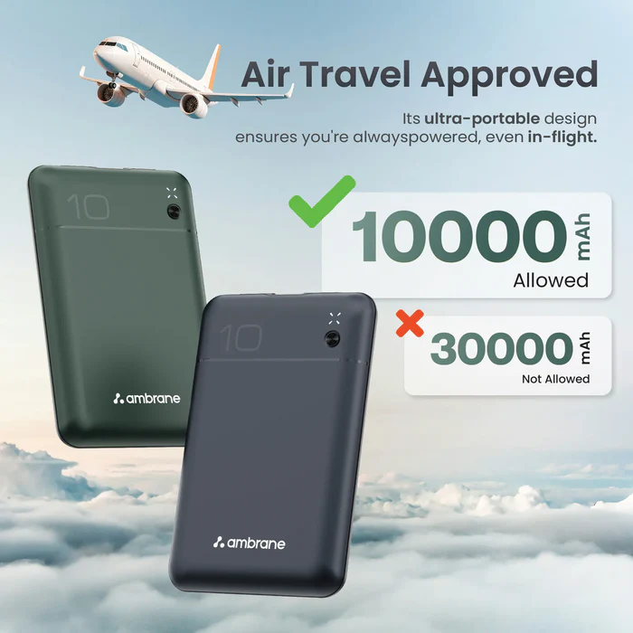 Ambrane Pocket Charge Powerbank 10000mAh 22.5w  Fast Charging