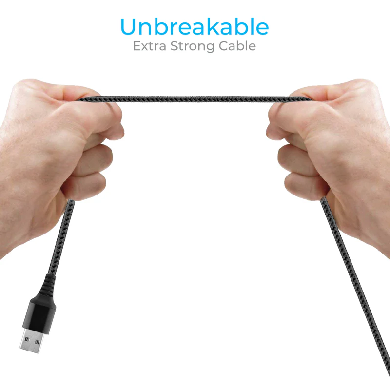 Ambrane Usb-To Type-c Braided Cable With 30W Fast Charging  1.5 meter BCT-C15