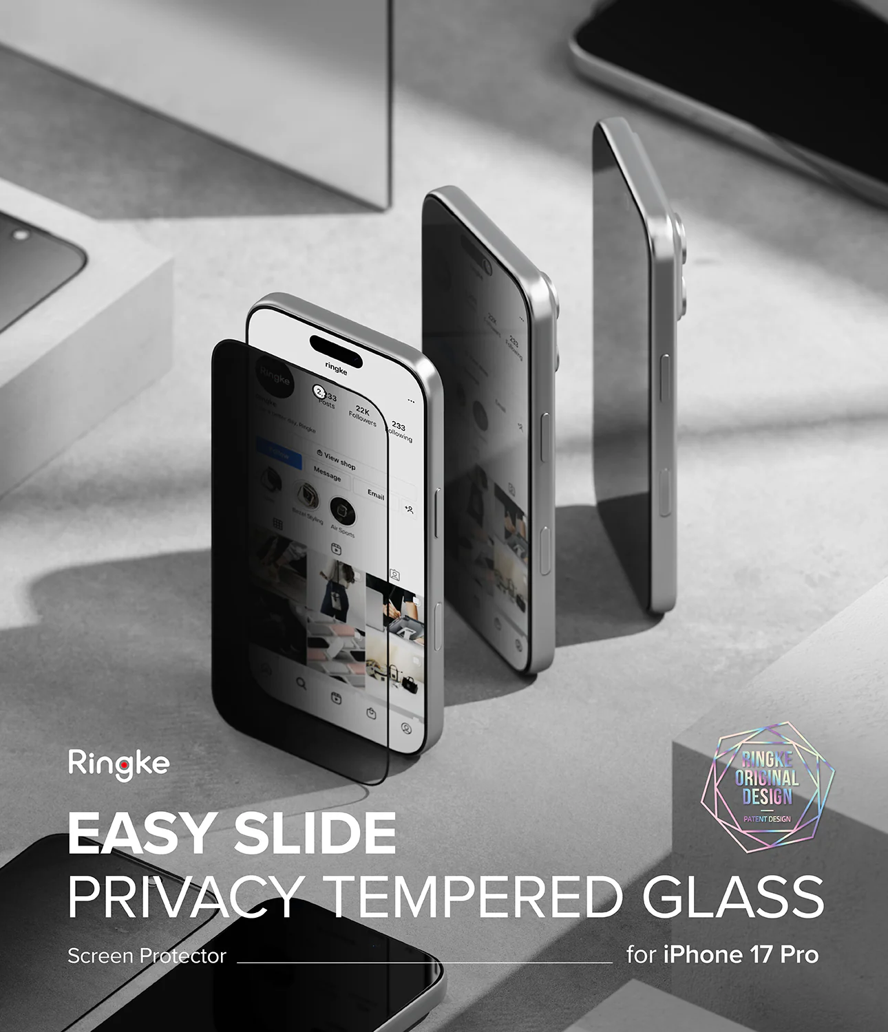 OOHI  Tempered Glass Guard for iPhone 17 siries , Privacy Screen Protector Anti-Spy, Full Coverage Protection  (Pack of 1)