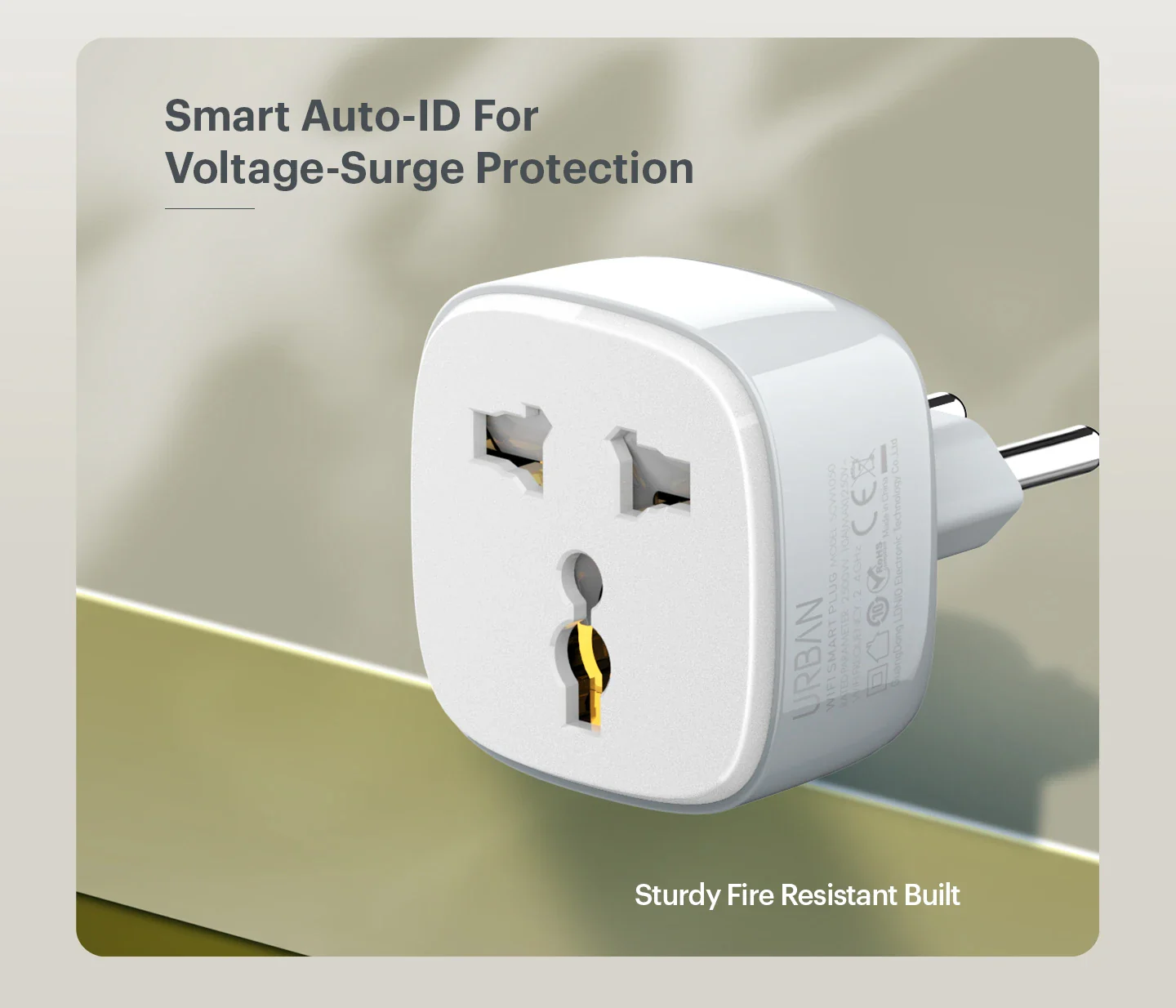 URBAN Core Smart Plug 10A /2500W WIFI Controlled / Bluetooth Connectivity
