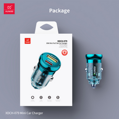 XUNDD XDCH-079 Car Charger Pull Tab PD 30W + QC3.0 Cigarette Lighter Adapter with Indicator Light -