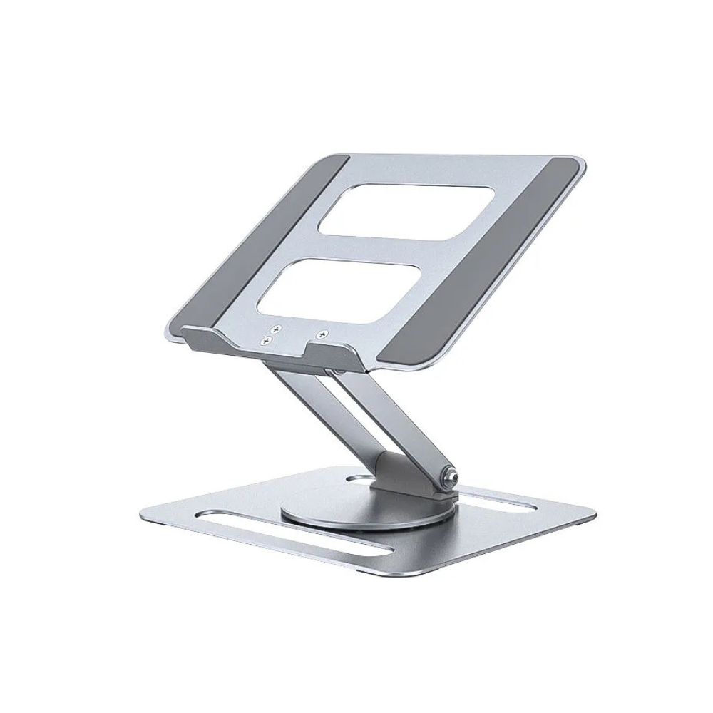 Xundo Xundd A6 A6 Steel Desk Stand Rotatable Laptop Stand with Adjustable Height Compatible with Universal Laptops  (Silver)