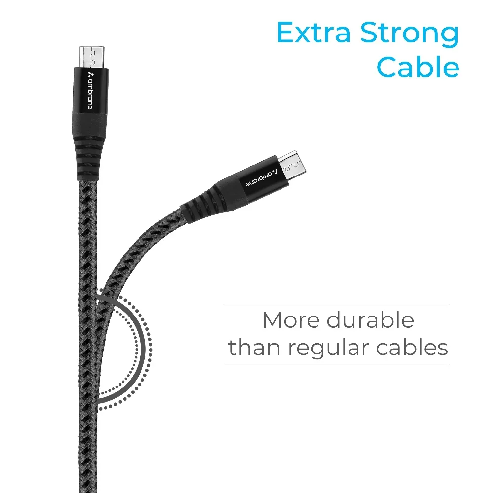 Ambrane BCM-15 Fast-Charging Micro USB Cable 1.5 Meter