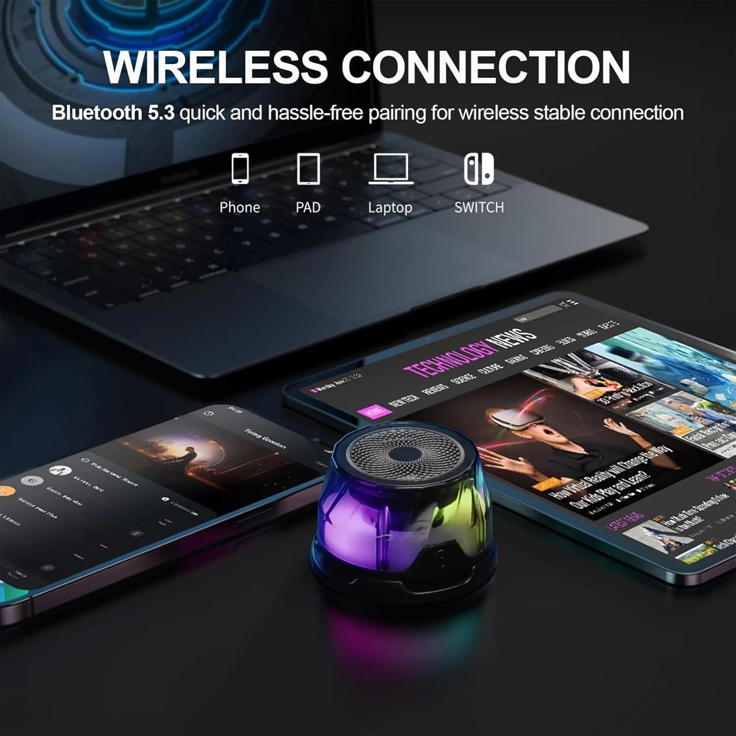 wireless magcharge mini speaker