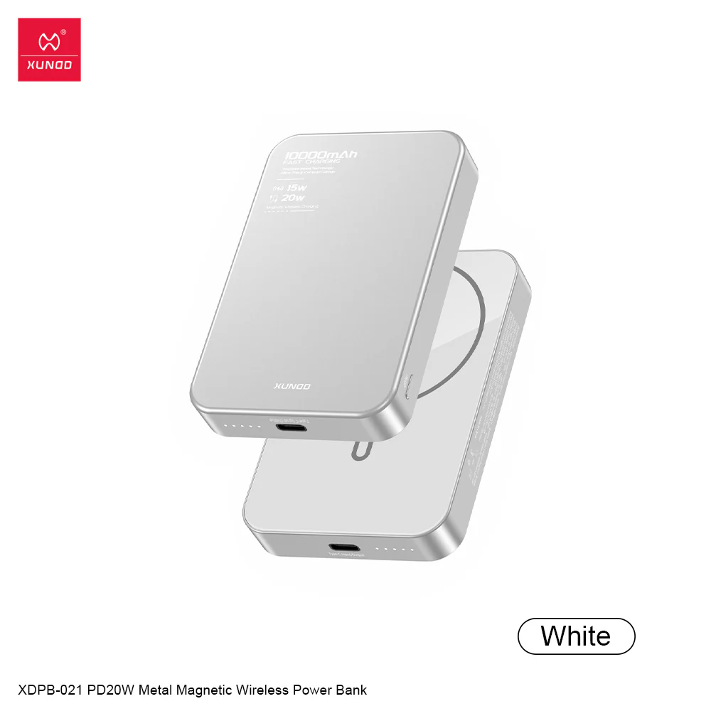 XUNDD XDPB-021 PD20W Metal Magnetic Wireless Power Bank (10000mAh)