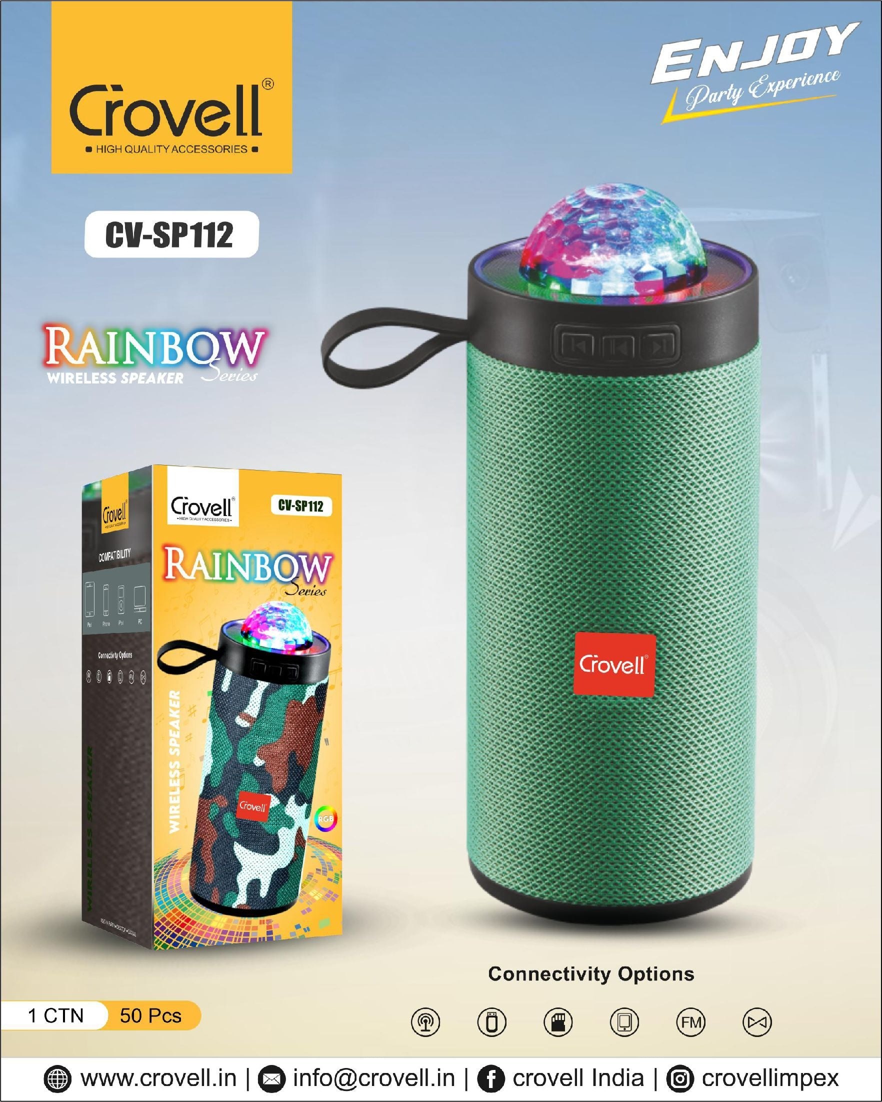 crovell cv-sp112 rainbow series
