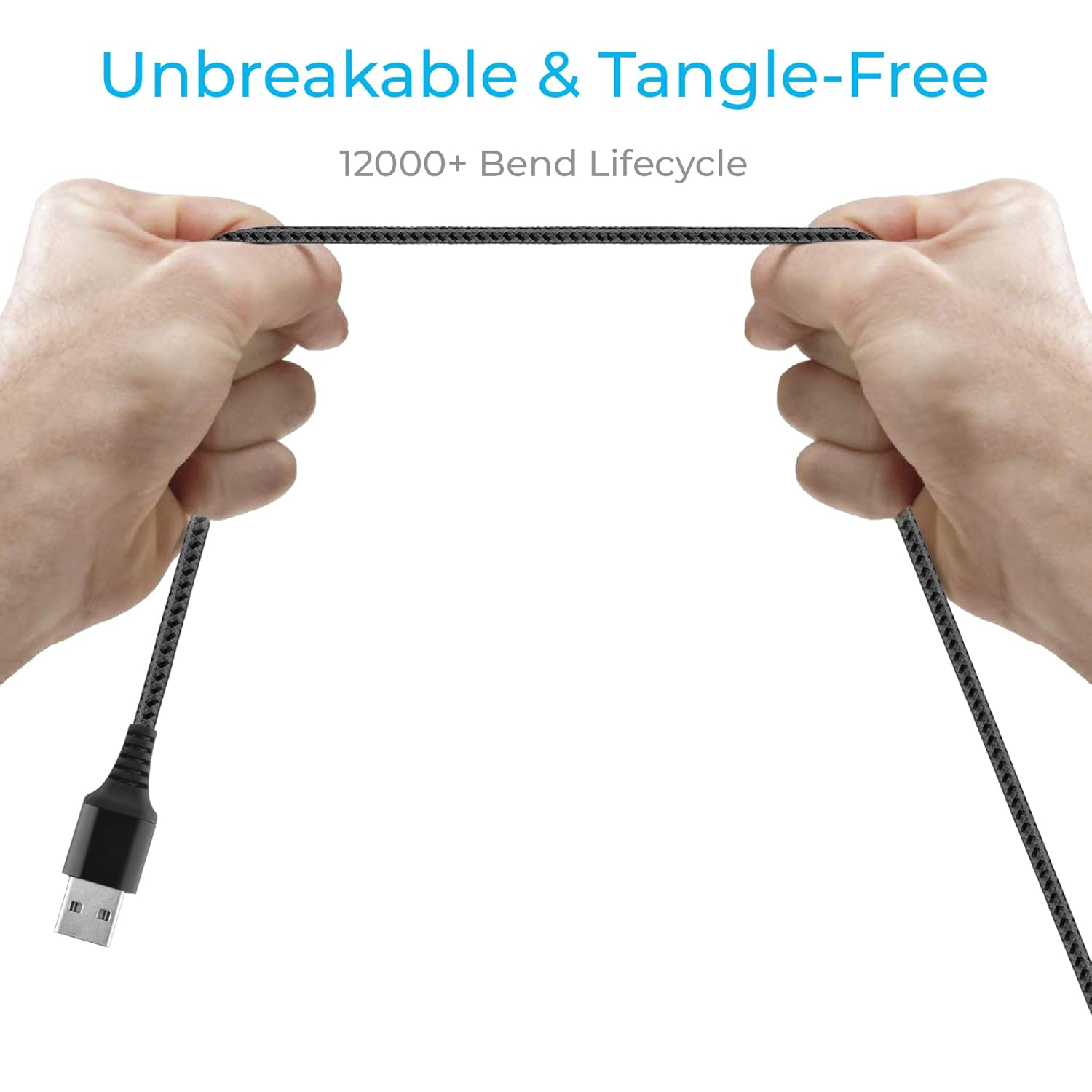 Ambrane BCL-15 Lightning Cable for Smartphone (1.5m Black)