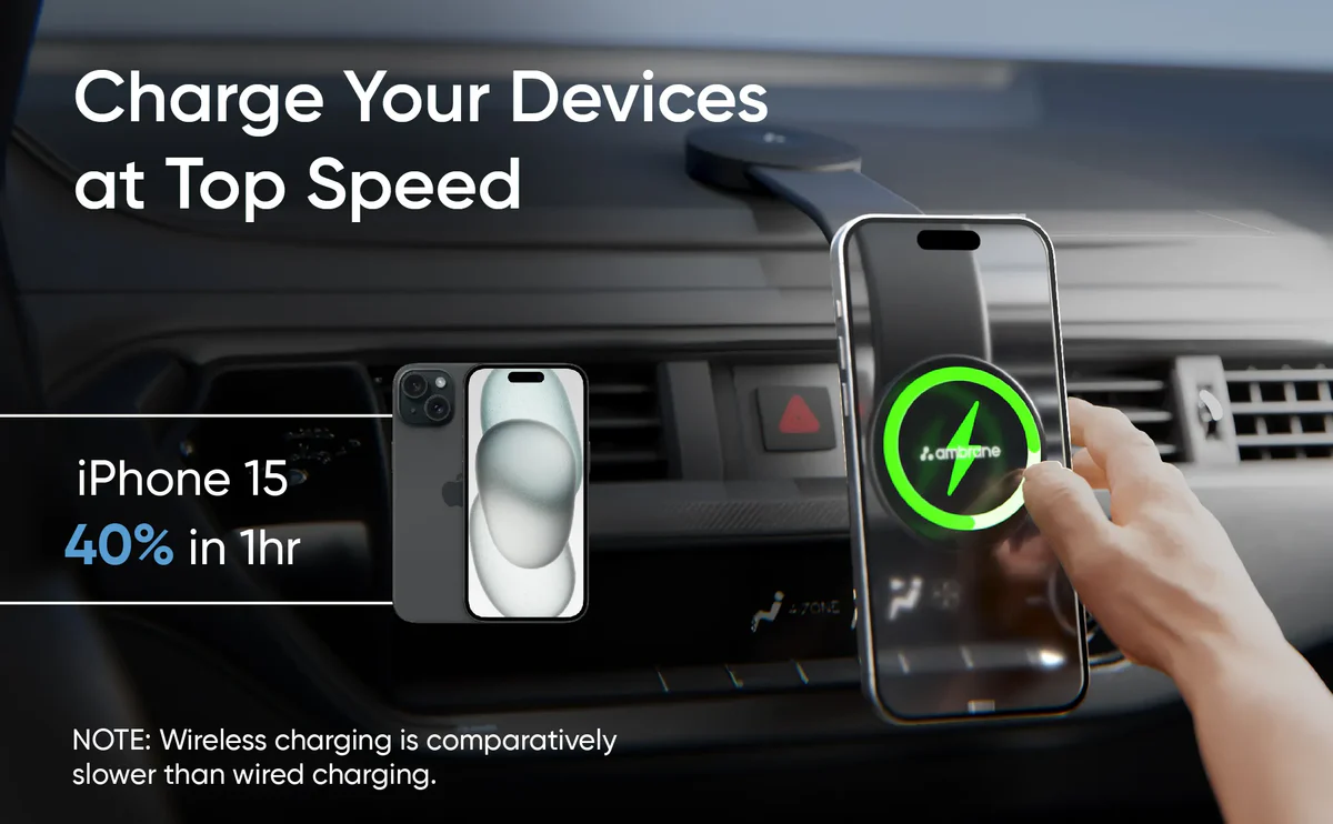 Ambrane AerosynQ Dash Wireless Charger