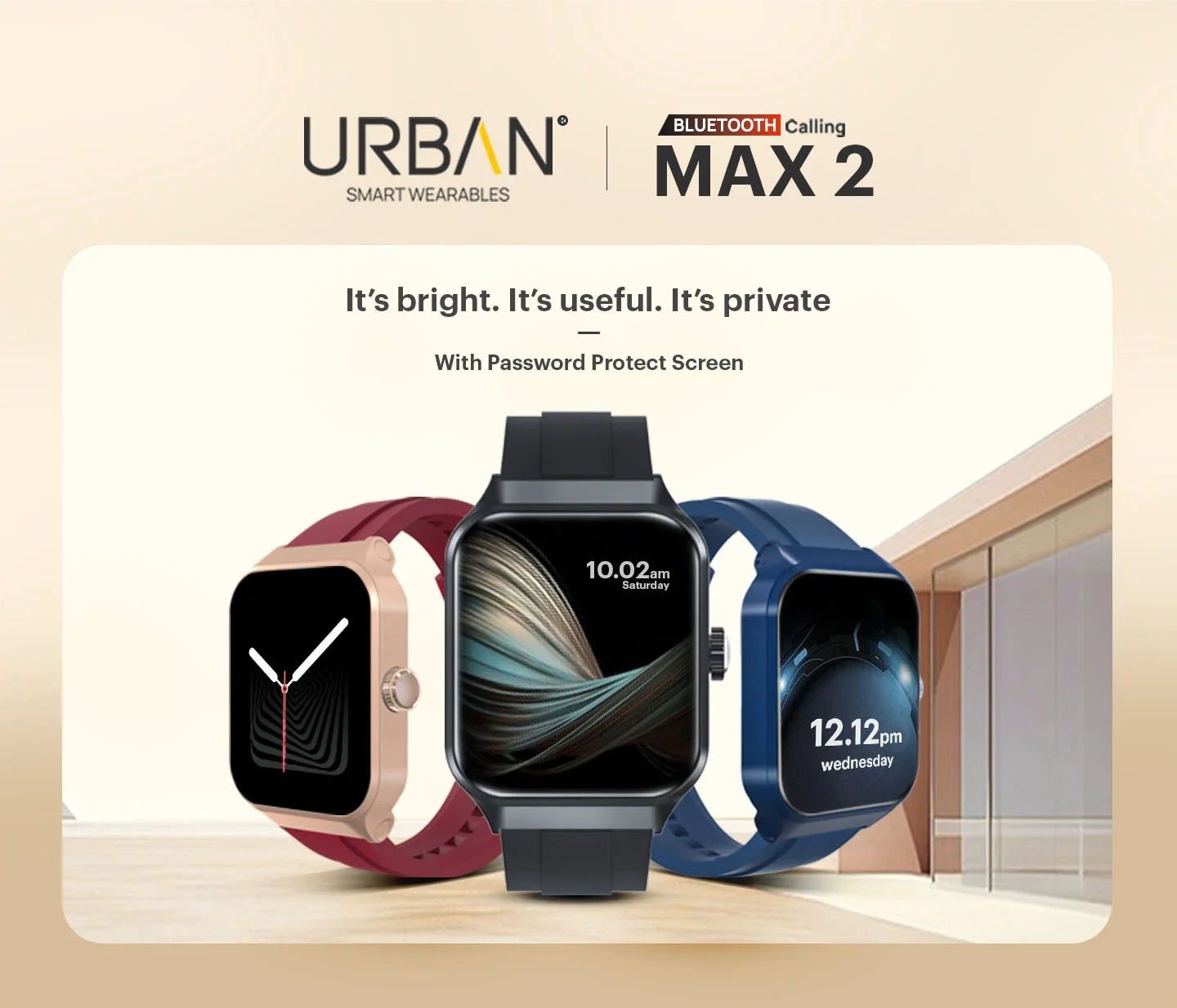 URBANE Max 02 Calling Smart Watch