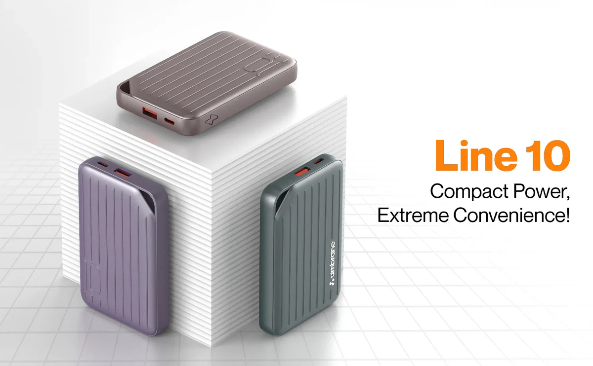 Ambrane Line 10 - 10000mAh Small Fast Charging Pocket Power Bank