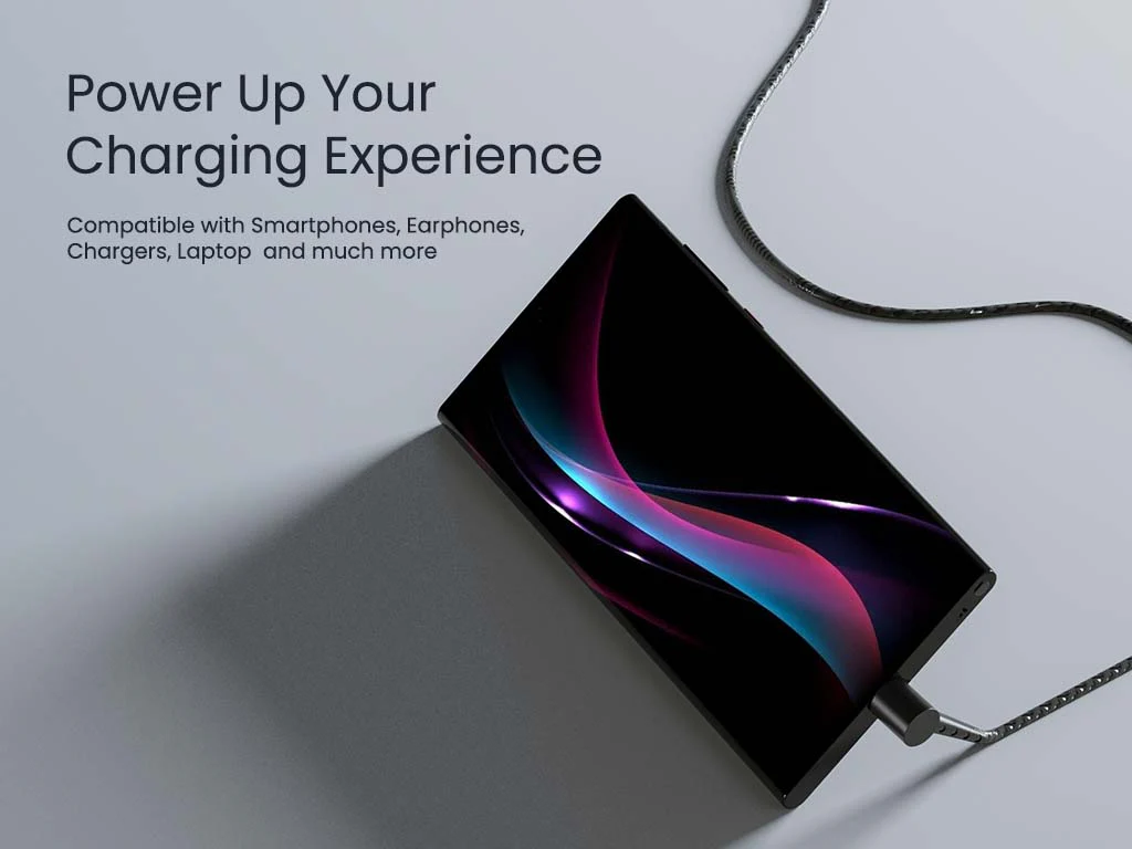 Ambrane 30W Fast Charging Type C Cable with Standing Design