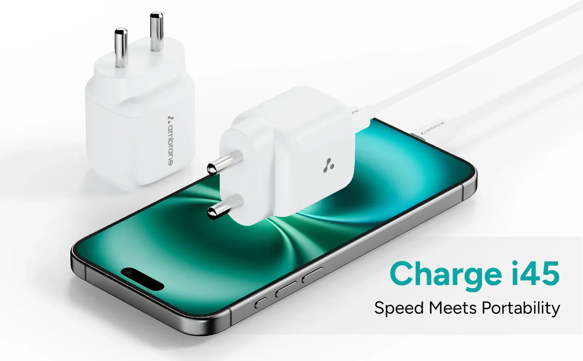 Ambrane GaN Charger 45w Charging / Charge Type-c Laptops