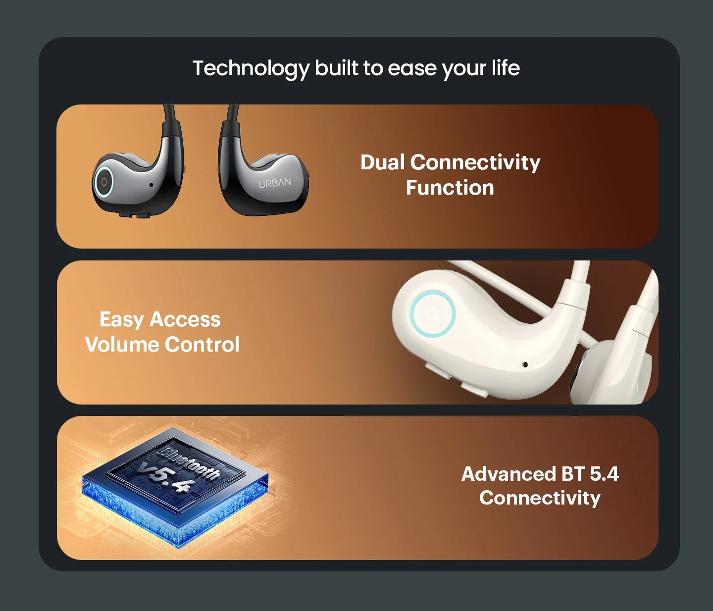 URBAN Vibe Ultra Open ear Wireless Earphone