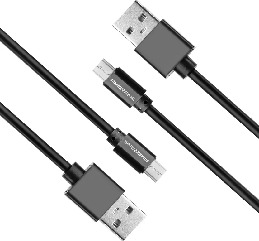 Ambrane ACM-1 2.4A Micro USB Fast Charging Cable for Android Devices (1 Meter, 3.3 Feet)