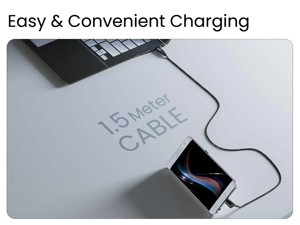 Ambrane 30W Fast Charging Type C Cable with Standing Design