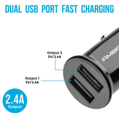 ambrane car charger 12W Fast Charging [ACC-56]