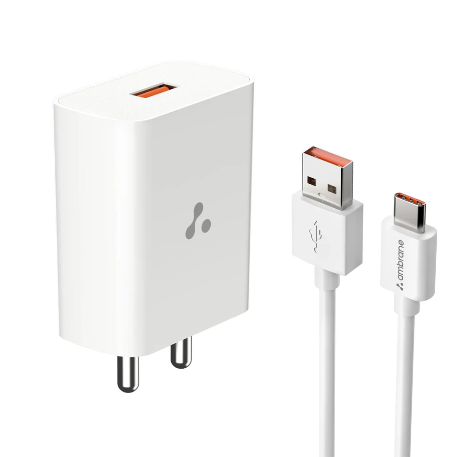 AMBRANE UNI-18 WALL CHARGER 18W FAST CHARGING WITH TYPE-C CABLE