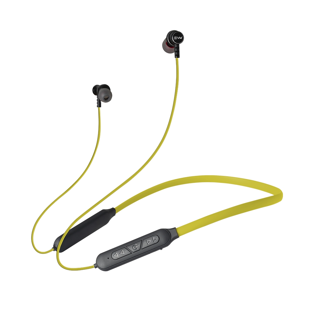 EVM Ensport EVM-NB-027 Bluetooth neckband with A2DP Audio Technology, CVC Noise Cancellation Technology (Black )