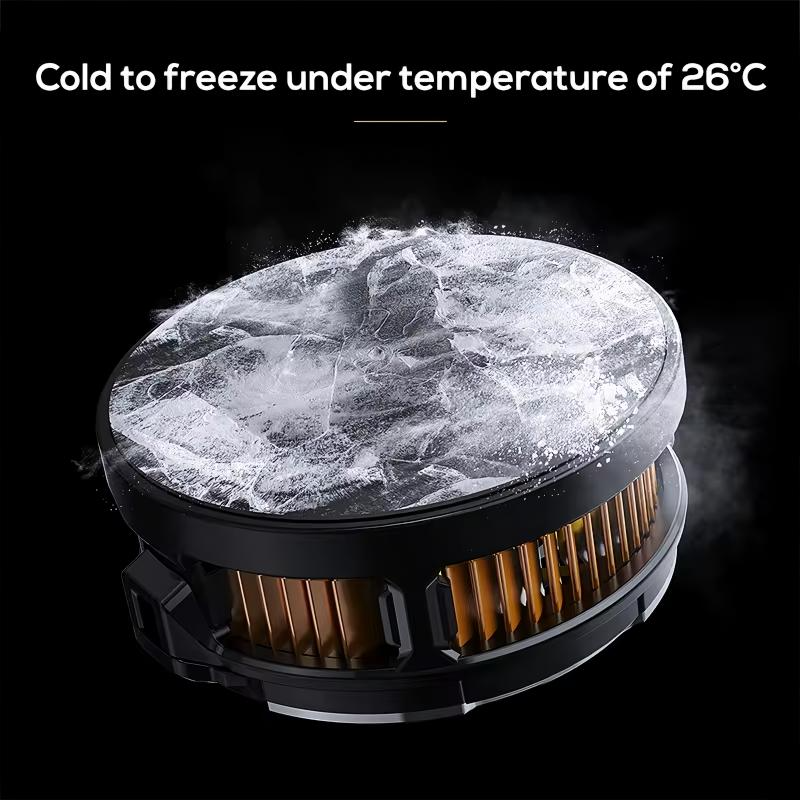Memo CX07 Phone Cooler Cooling Fan Magnetic with Adjustable RGB Light - Frosty Phone Cooler for Gaming