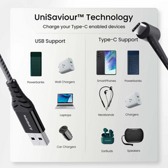 Ambrane 30W Fast Charging Type C Cable with Standing Design