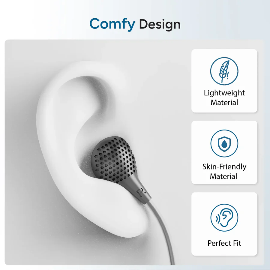 Ambrane Wired Earphones with Mic | 3.5Mm Audio Jack | 14Mm Driver for HD Sound & Deep Bass | Tangle-Free 1.2M Cable | in Ear Comfort Fit | Compatible with Mobiles, Tablets, Laptops, Pcs (EP-83 Green)