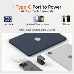 Ambrane 33W GaN Charger MacBook Charging Support Type-c Port